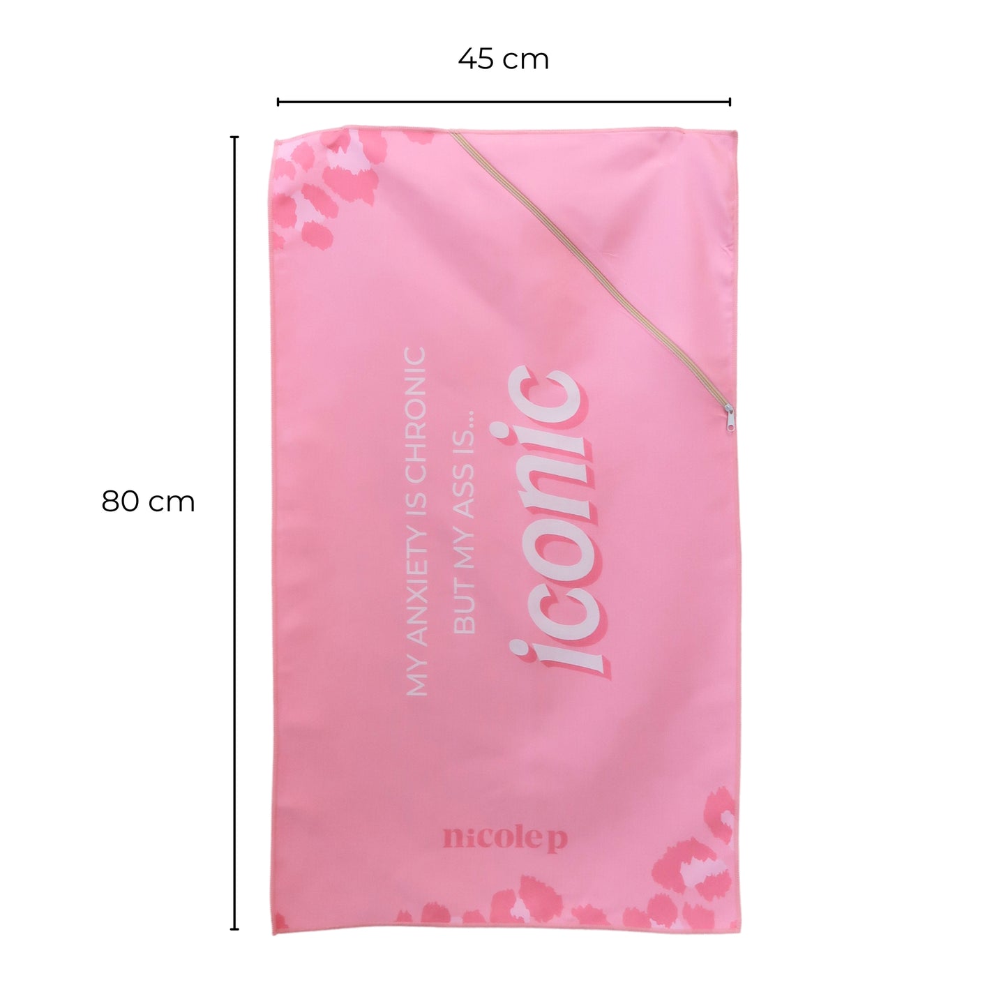 Iconic Pink gym towel