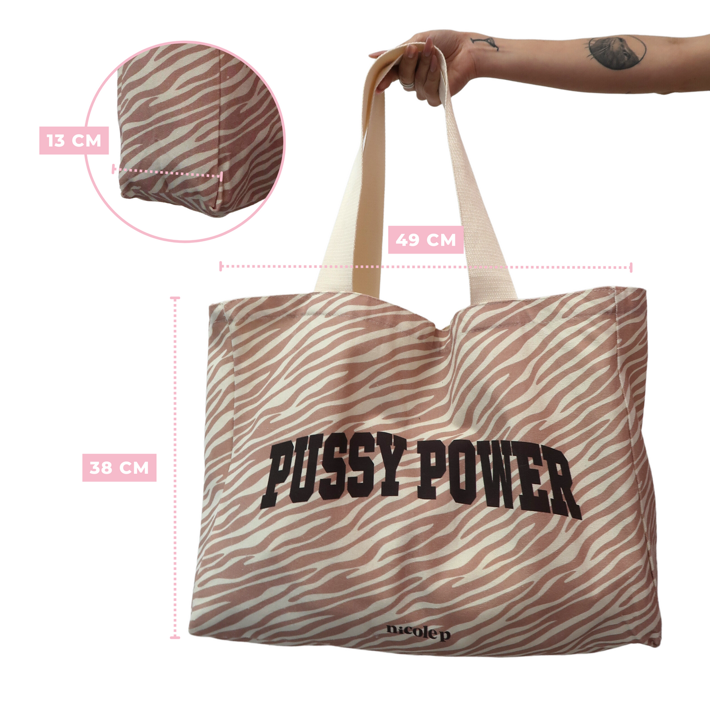 Tote Bag - Zebra College BIG
