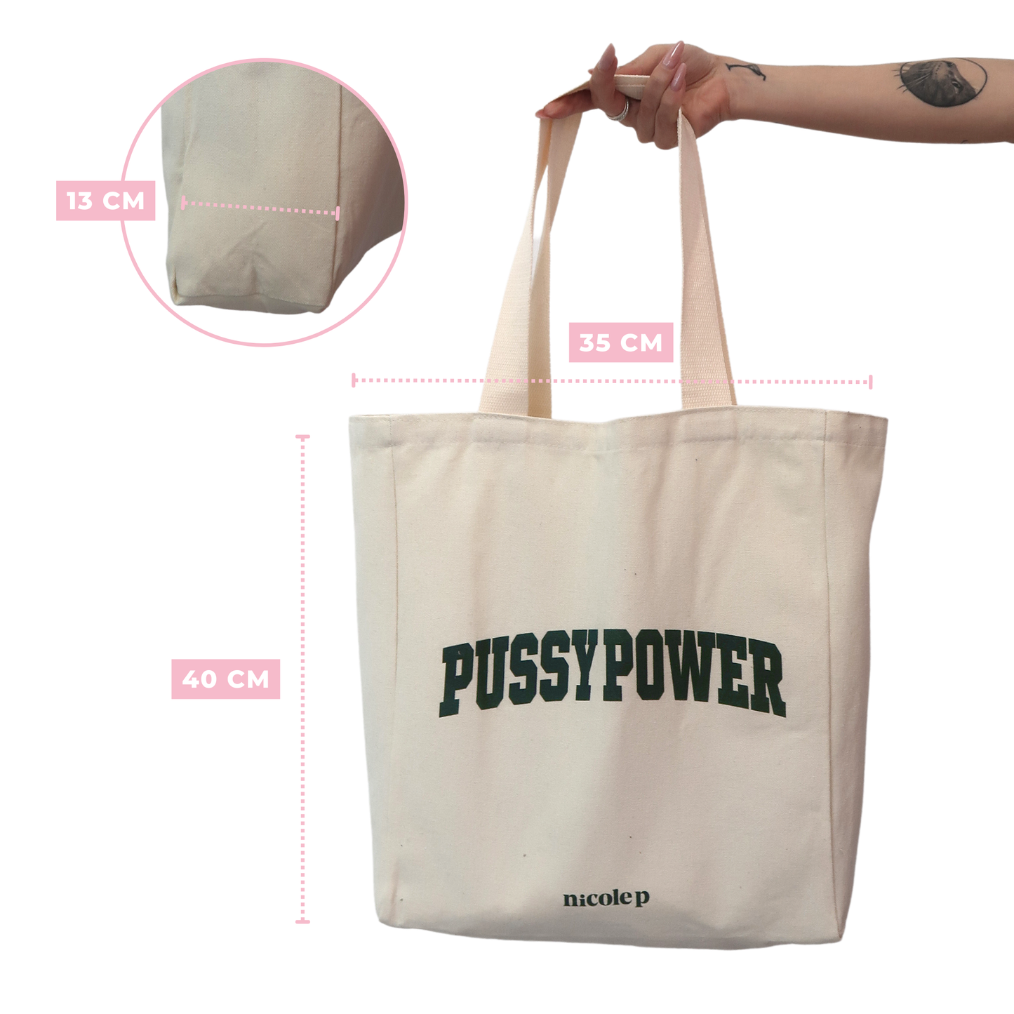 Tote Bag - Green College SMALL