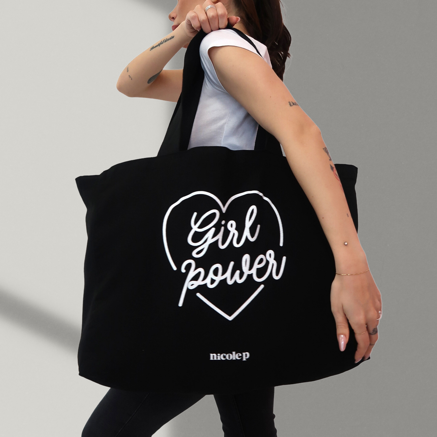 Tote Bag - Black Heart BIG