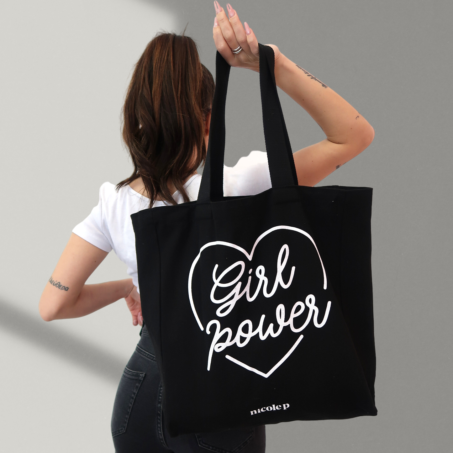 Tote Bag - Black Heart SMALL