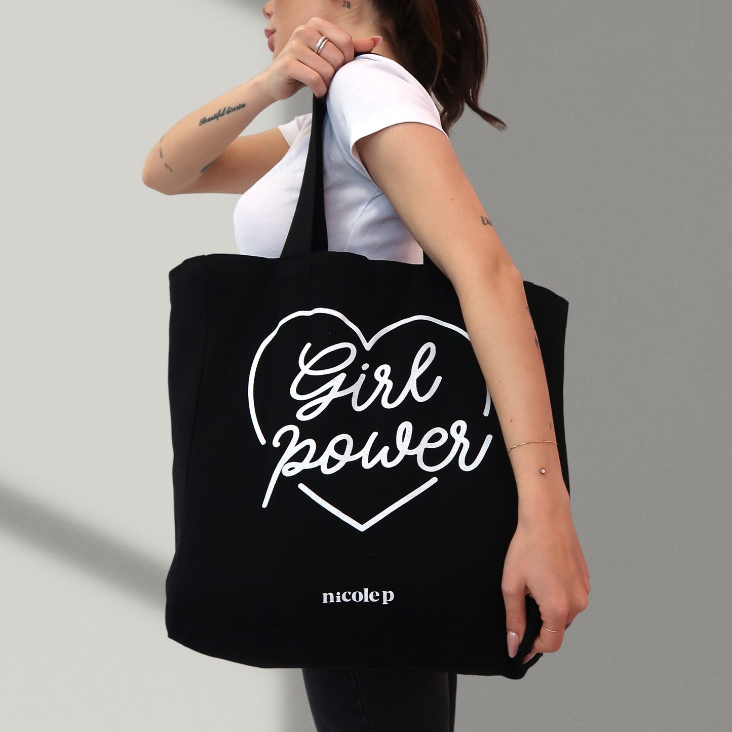 Tote Bag - Black Heart SMALL