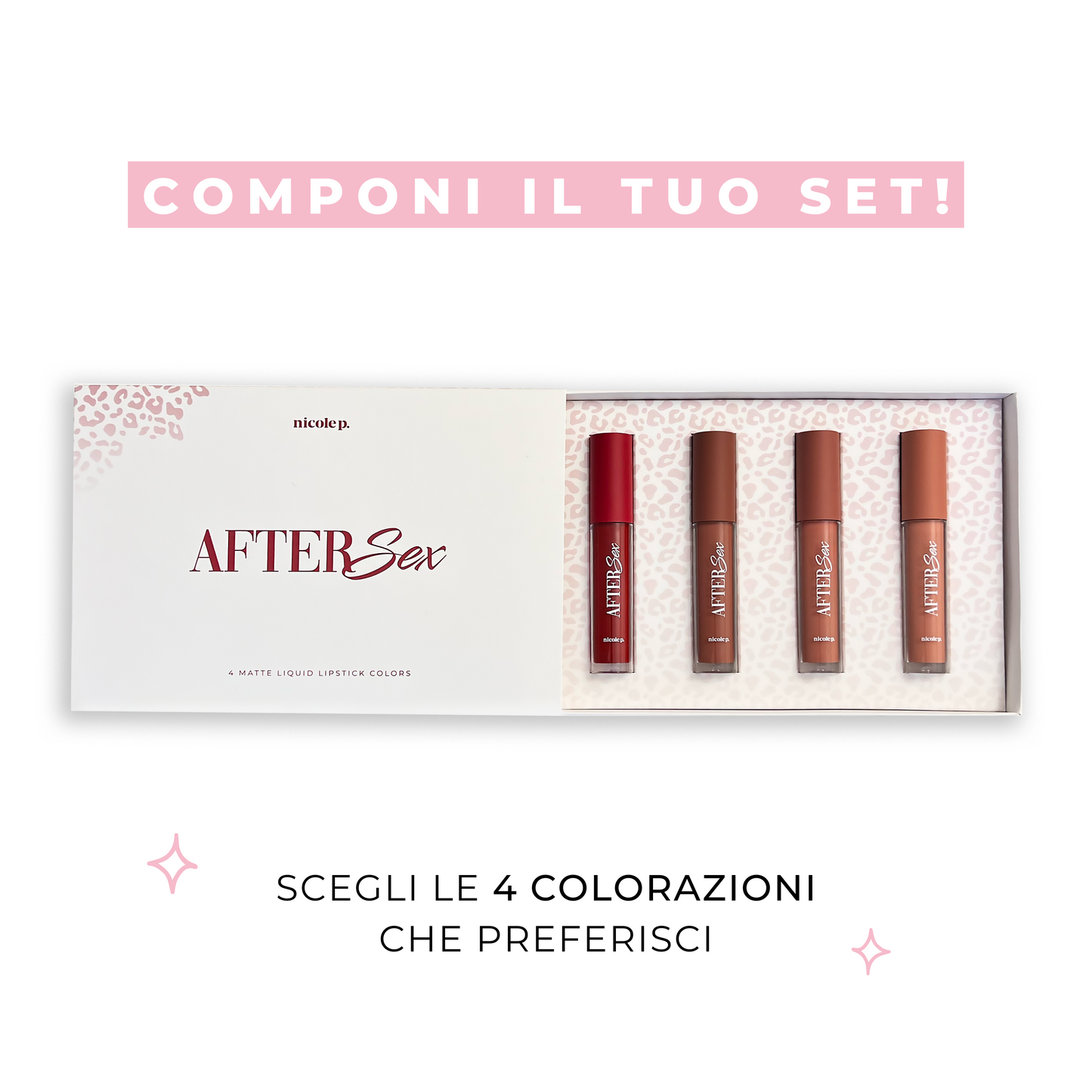 Cofanetto After sex - 4 liquid lipstick