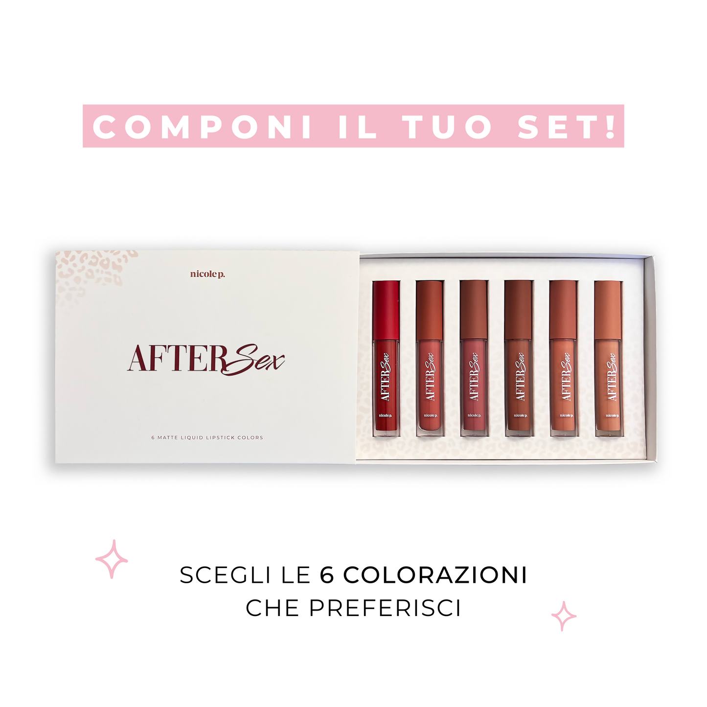 Cofanetto After Sex - 6 liquid lipstick