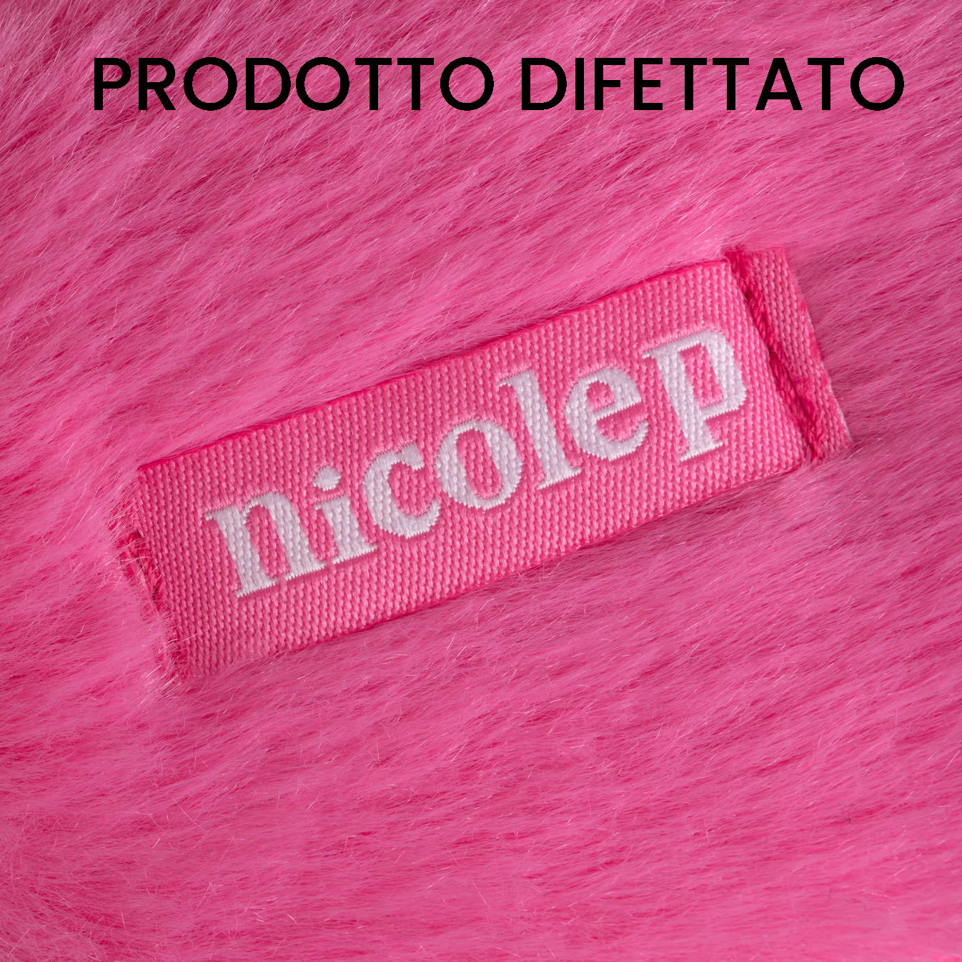 FLUFFY SLIPPERS PINK - DIFETTATE