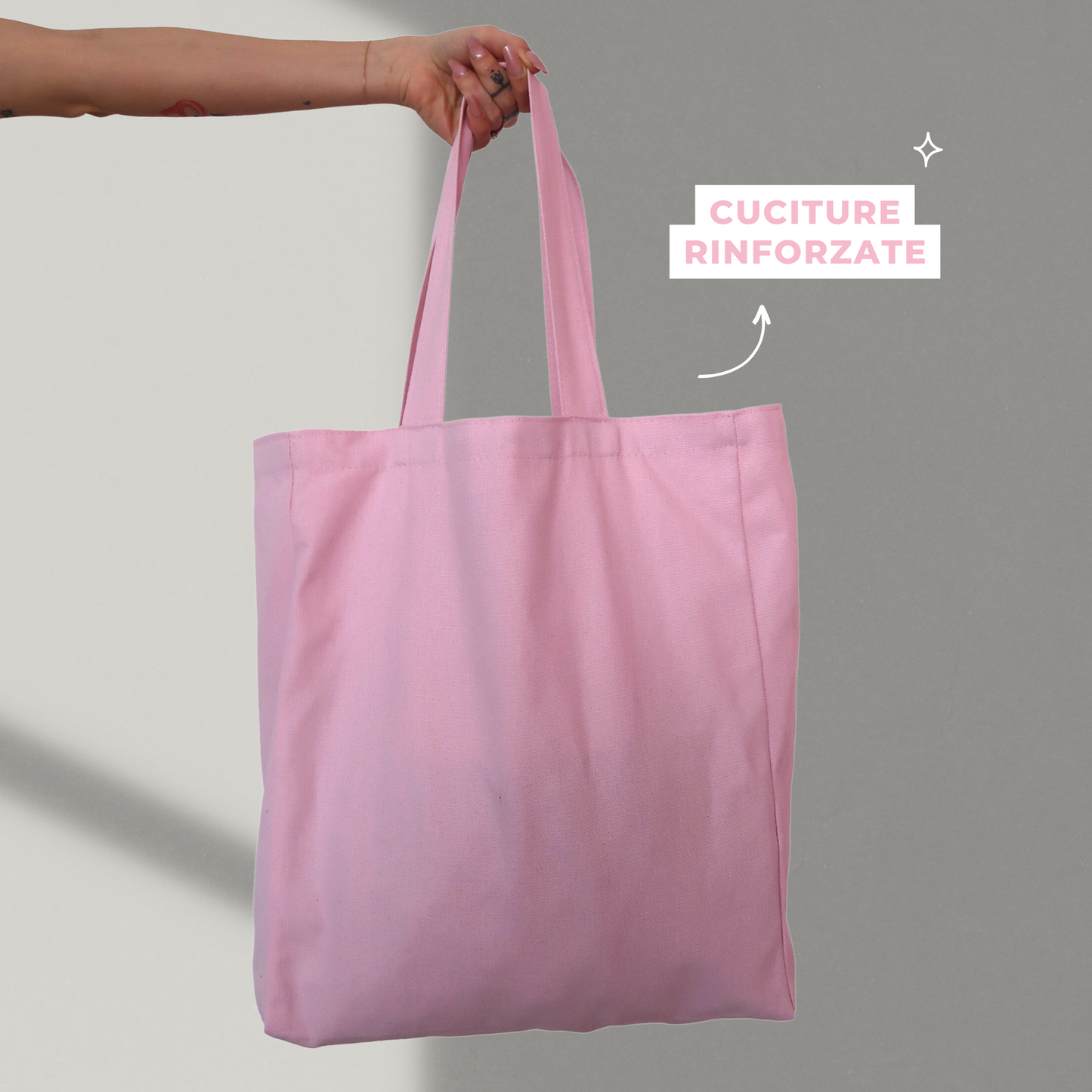 Tote Bag - Pink Heart SMALL