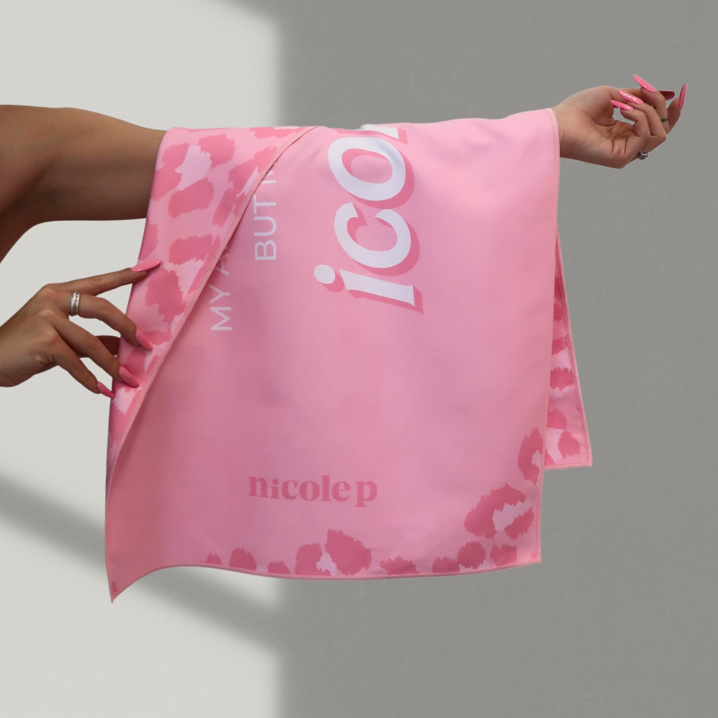 Iconic Pink gym towel