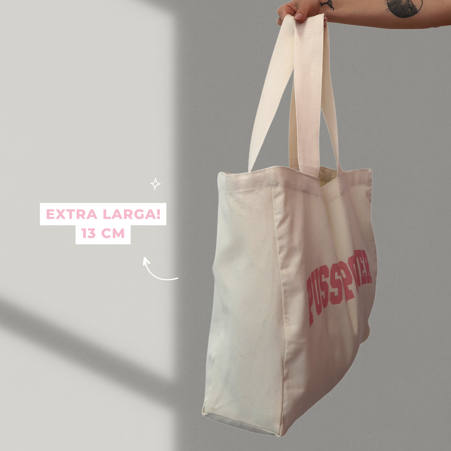 Tote Bag - Pink College SMALL