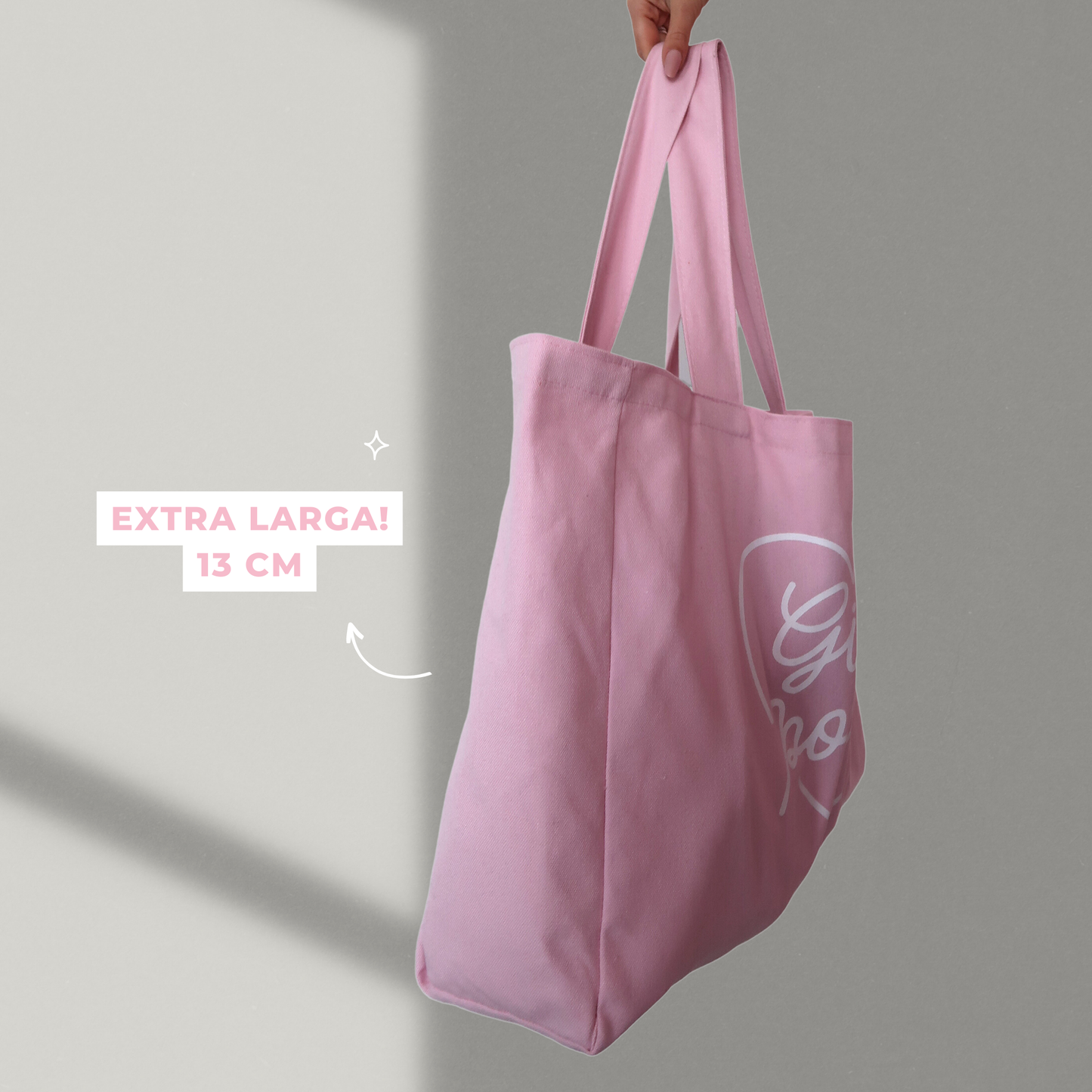 Tote Bag - Pink Heart BIG