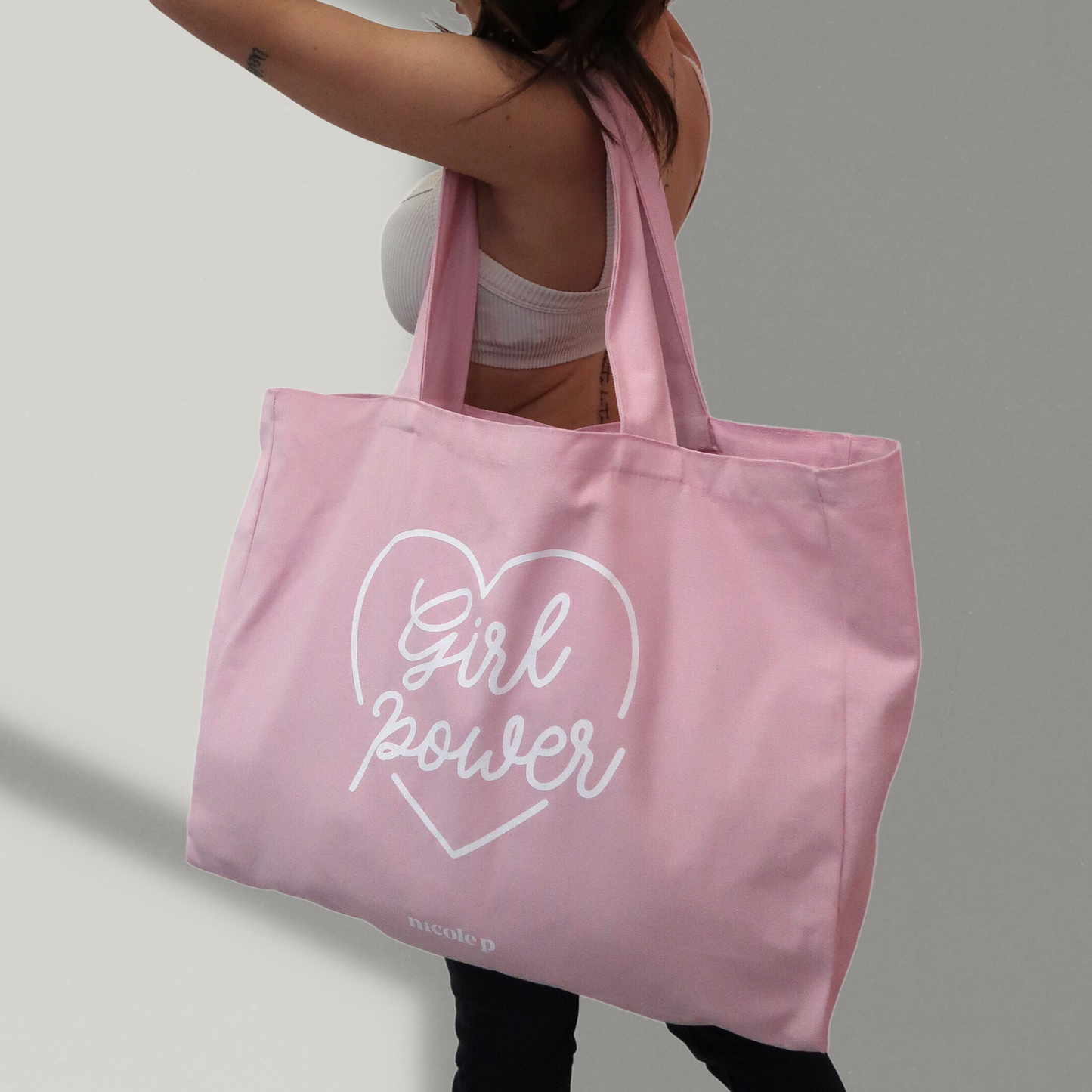 Tote Bag - Pink Heart BIG
