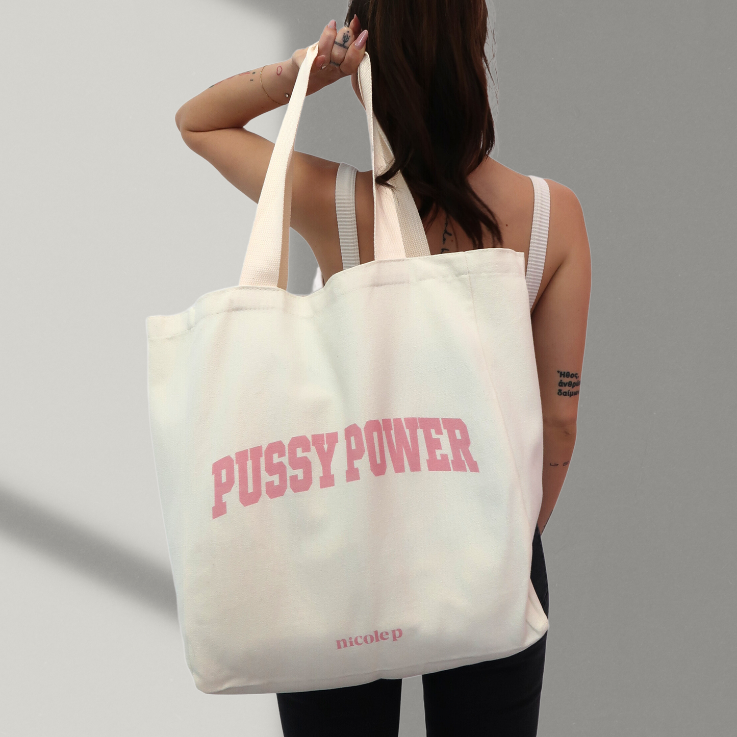 Tote Bag - Pink College SMALL