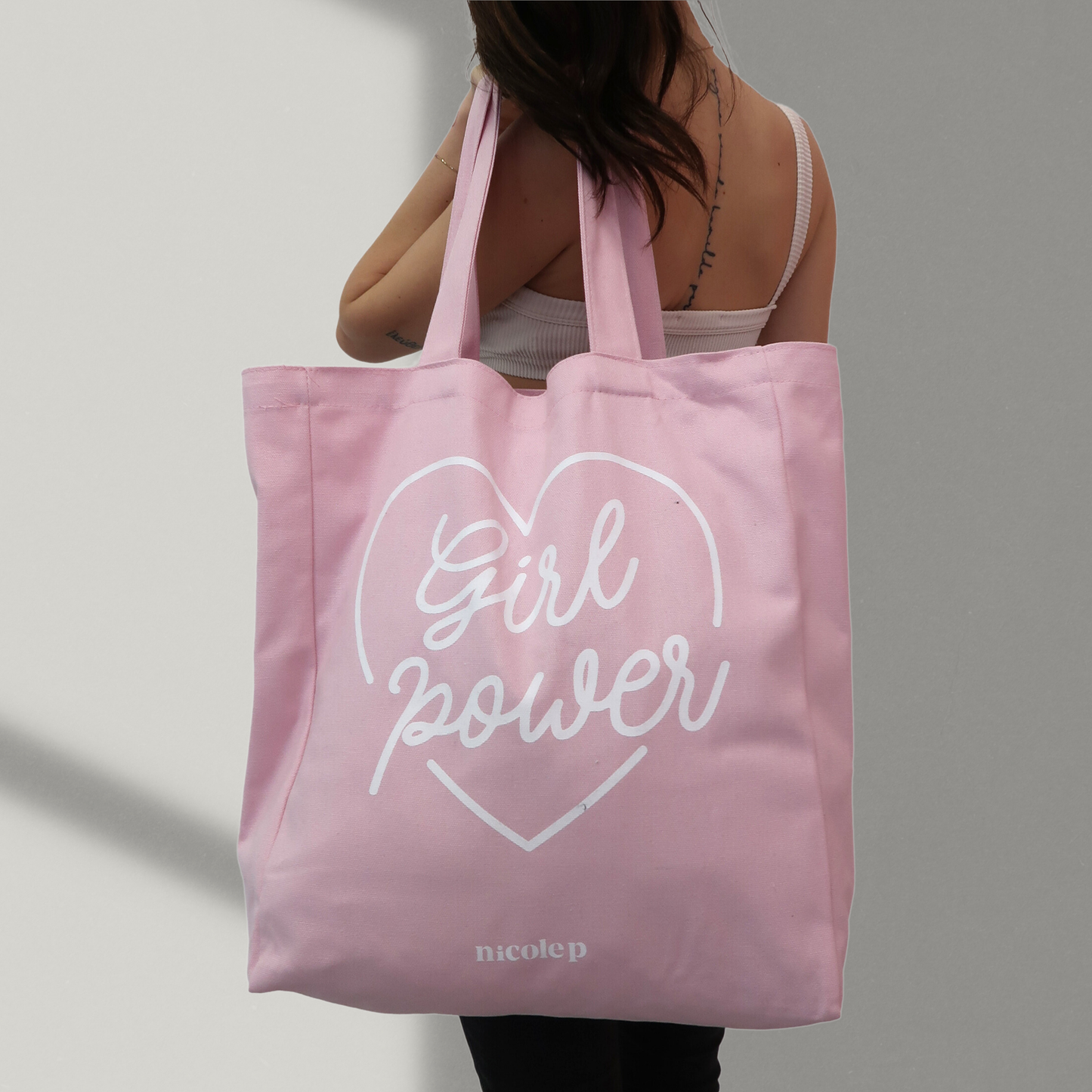 Tote Bag - Pink Heart SMALL