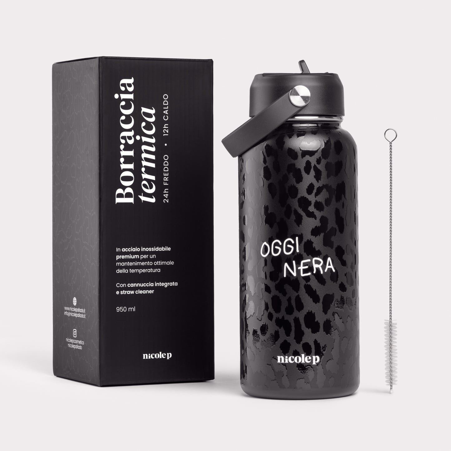 Borraccia Termica - Oggi Nera