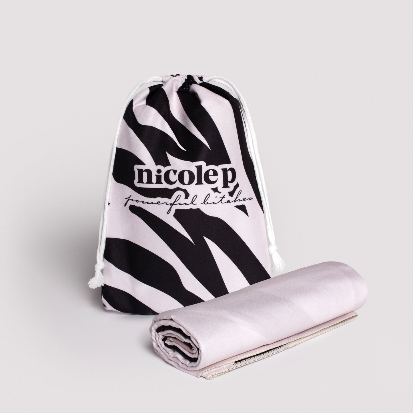 Beach Towel - Work Hard Zebra