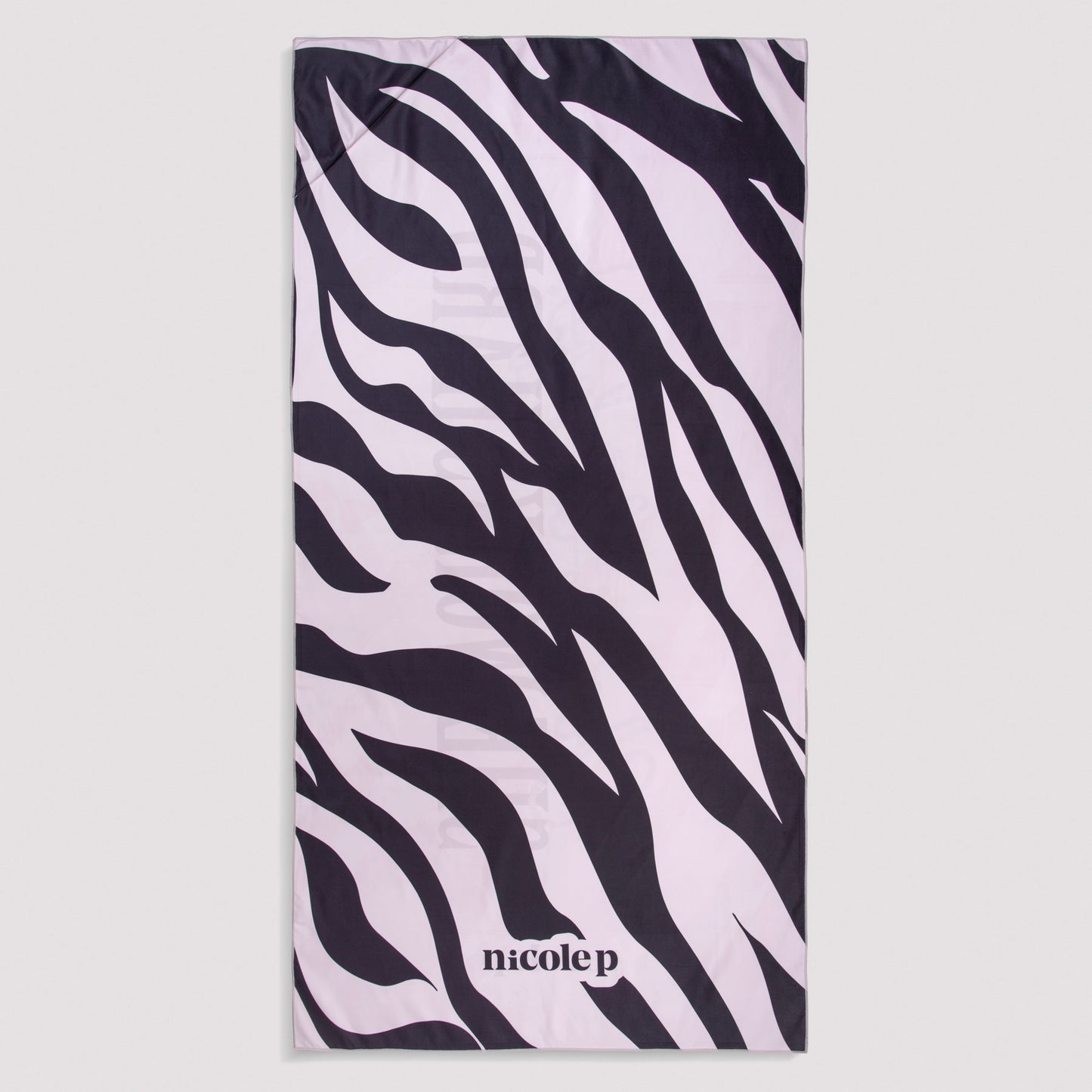 Beach Towel - Work Hard Zebra