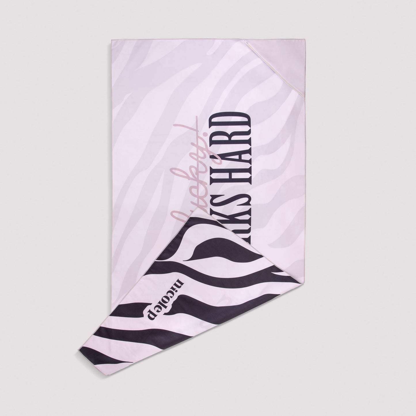 Beach Towel - Work Hard Zebra