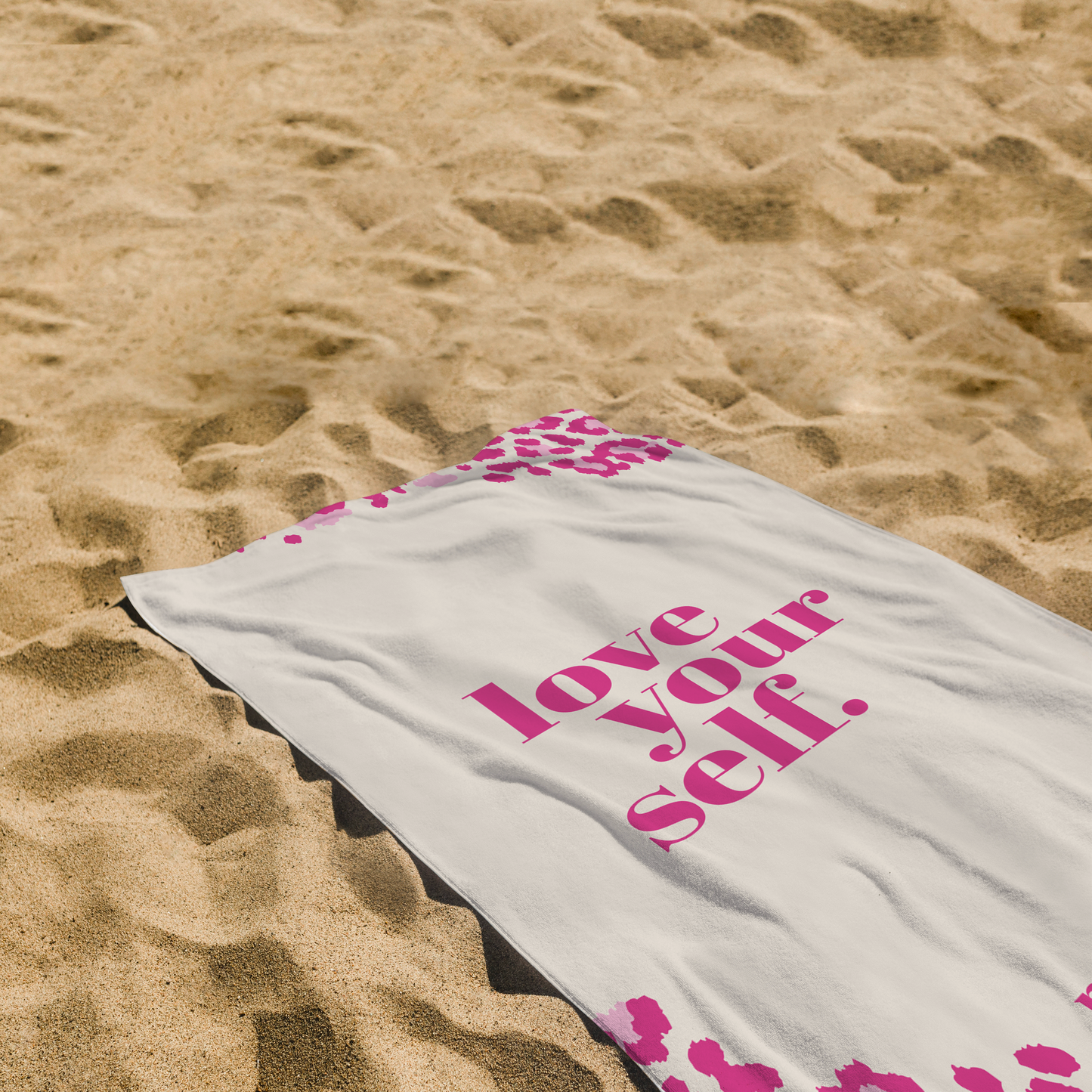 Beach Towel - Pink Leopard