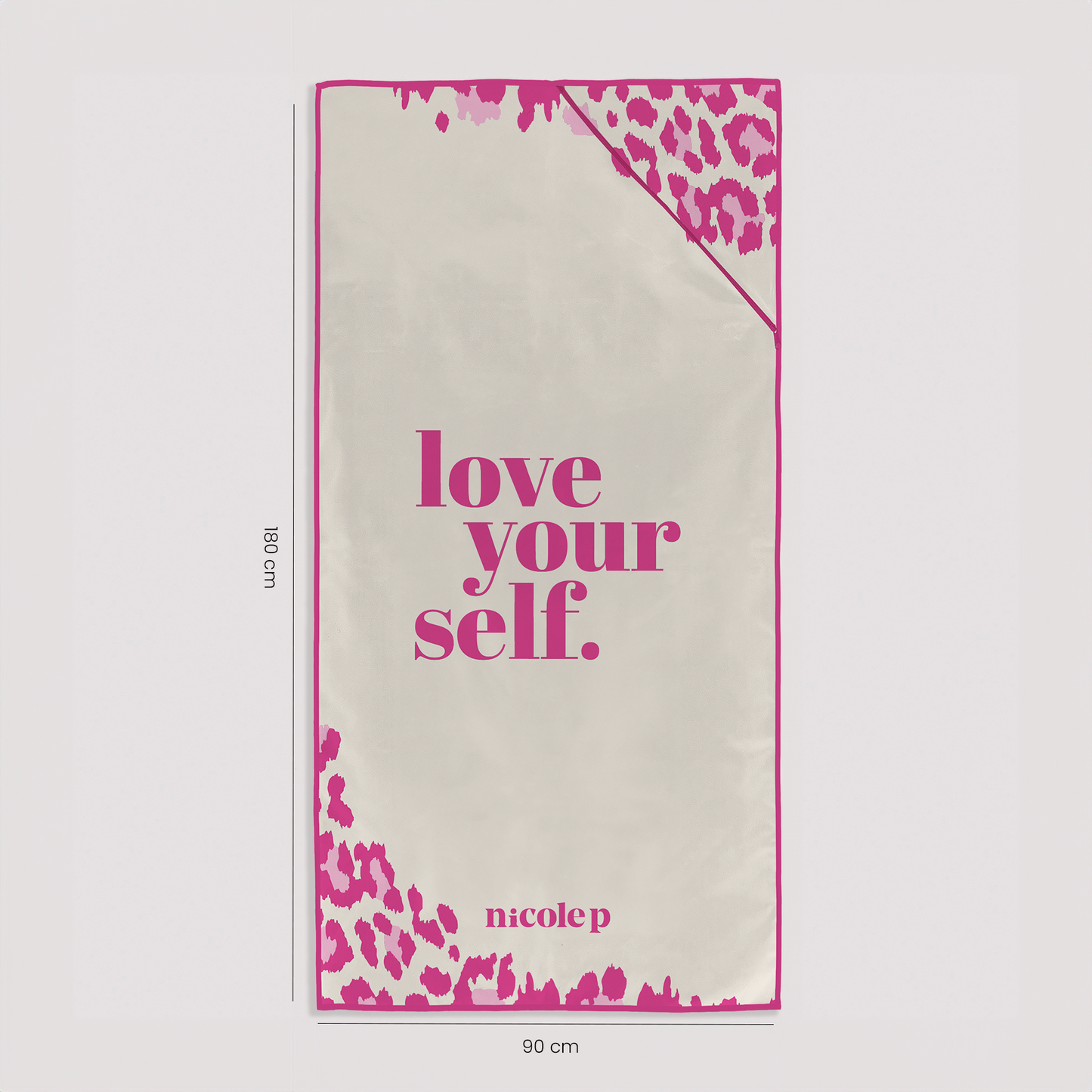Beach Towel - Pink Leopard