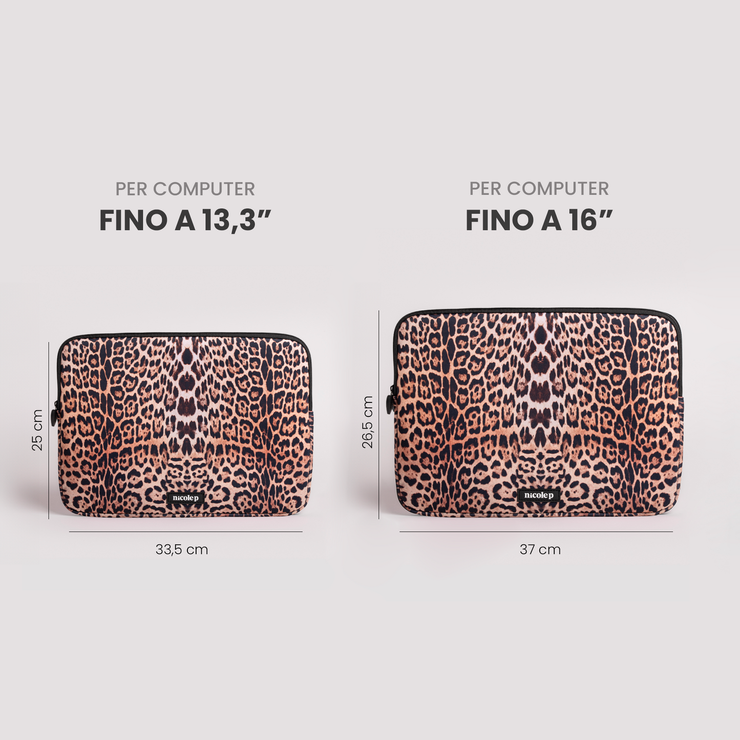 Custodia Laptop - Leopard