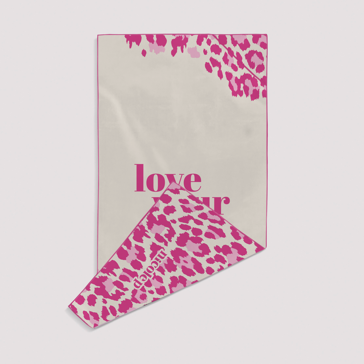Beach Towel - Pink Leopard