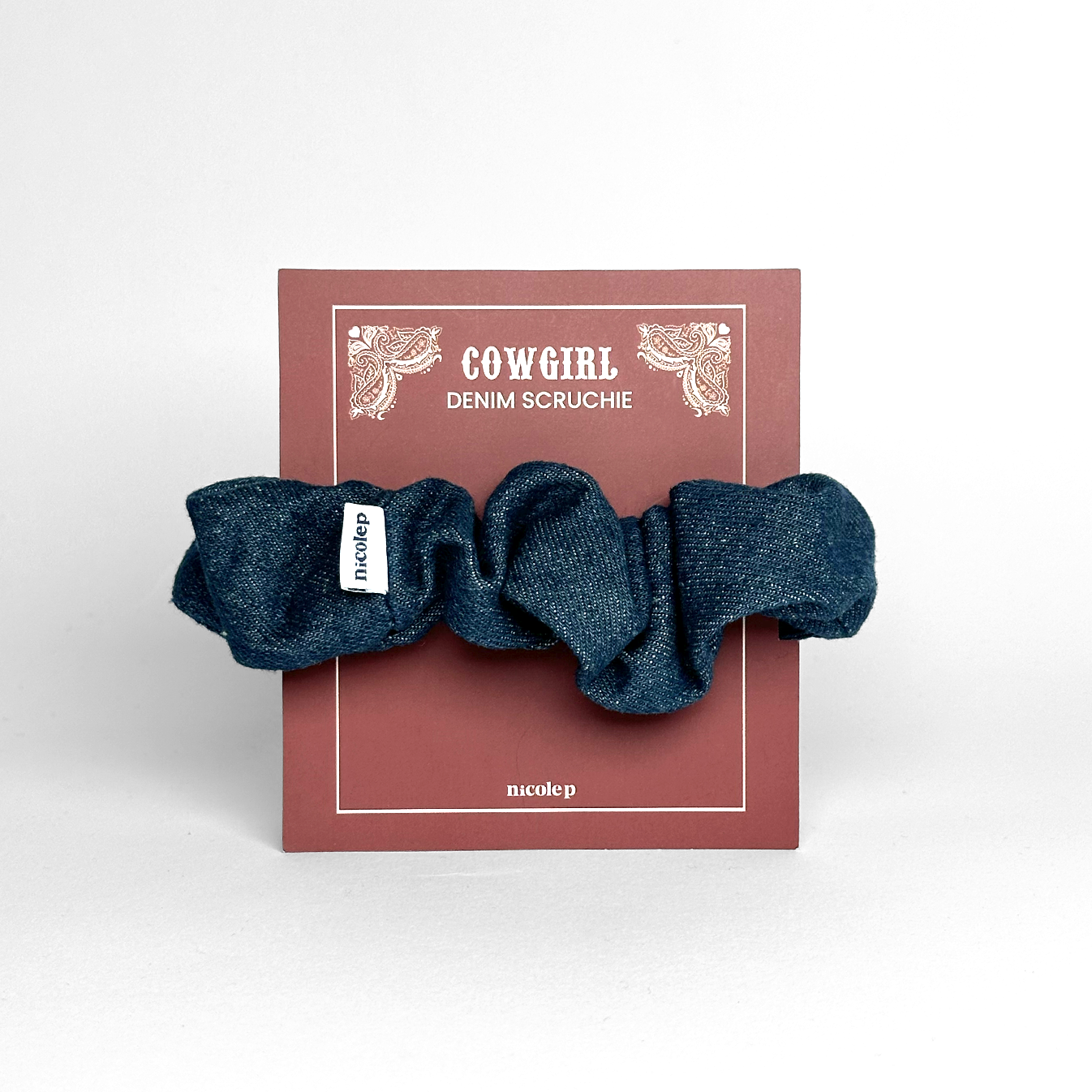 Country Scrunchie - Dark Blue
