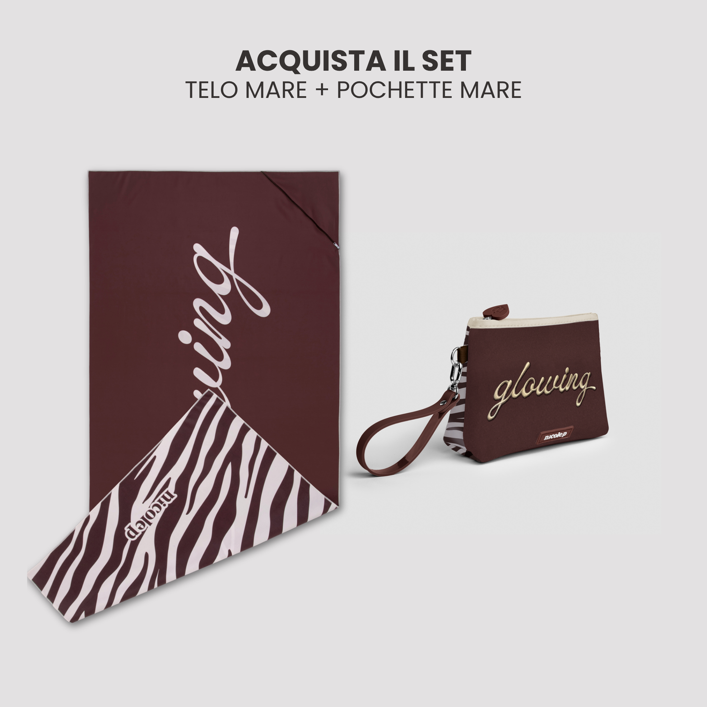 Beach Towel & Pochette Set - Glowing