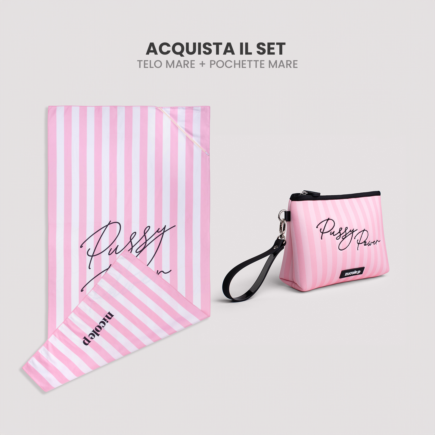 Telo Mare & Pochette Set - Old Money