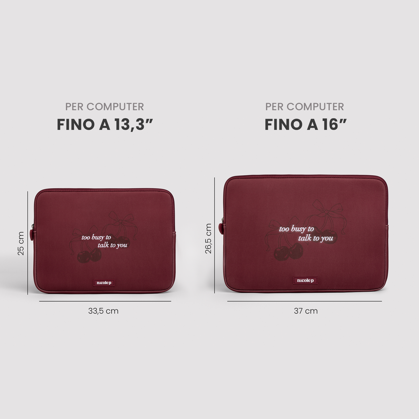 Custodia Laptop - Cherry