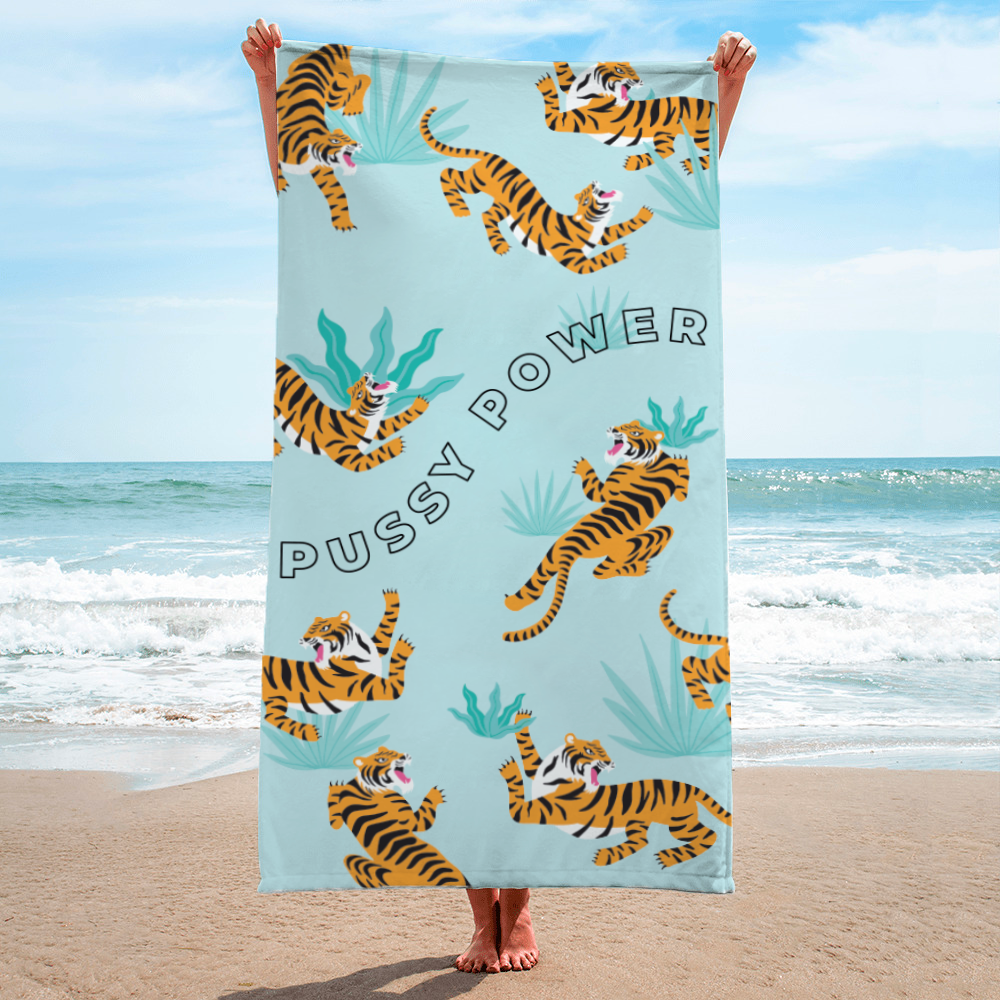 Beach Towel - The Turquoise Tiger