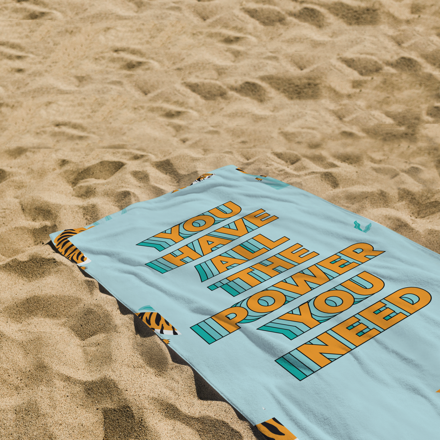 Beach Towel - The Turquoise Tiger