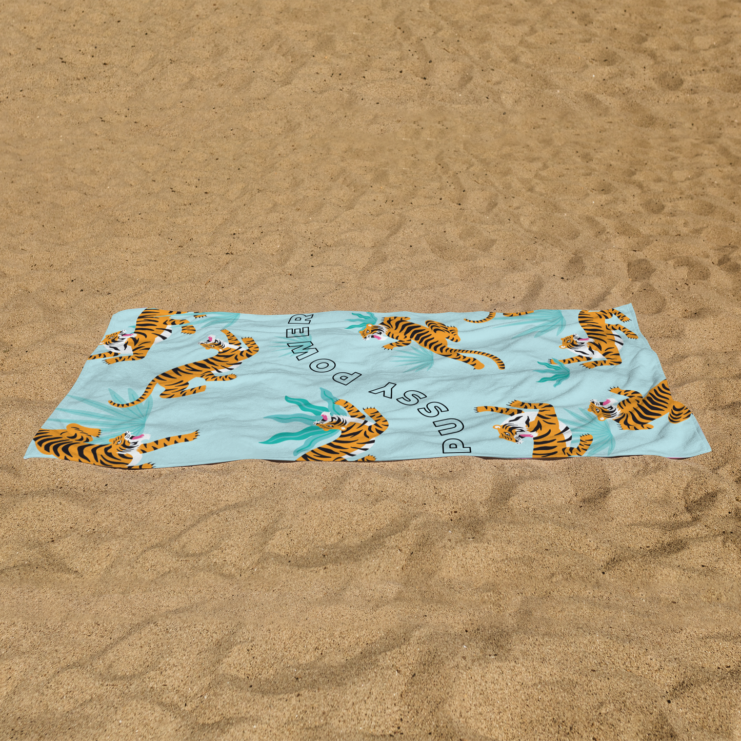 Beach Towel - The Turquoise Tiger