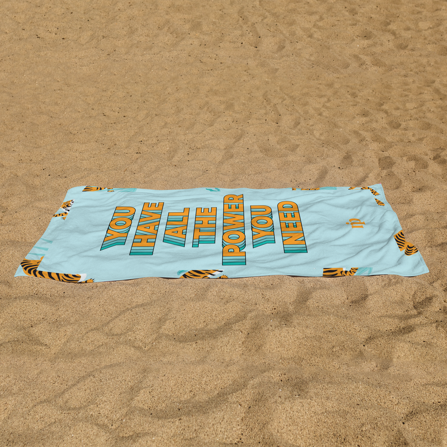 Beach Towel - The Turquoise Tiger