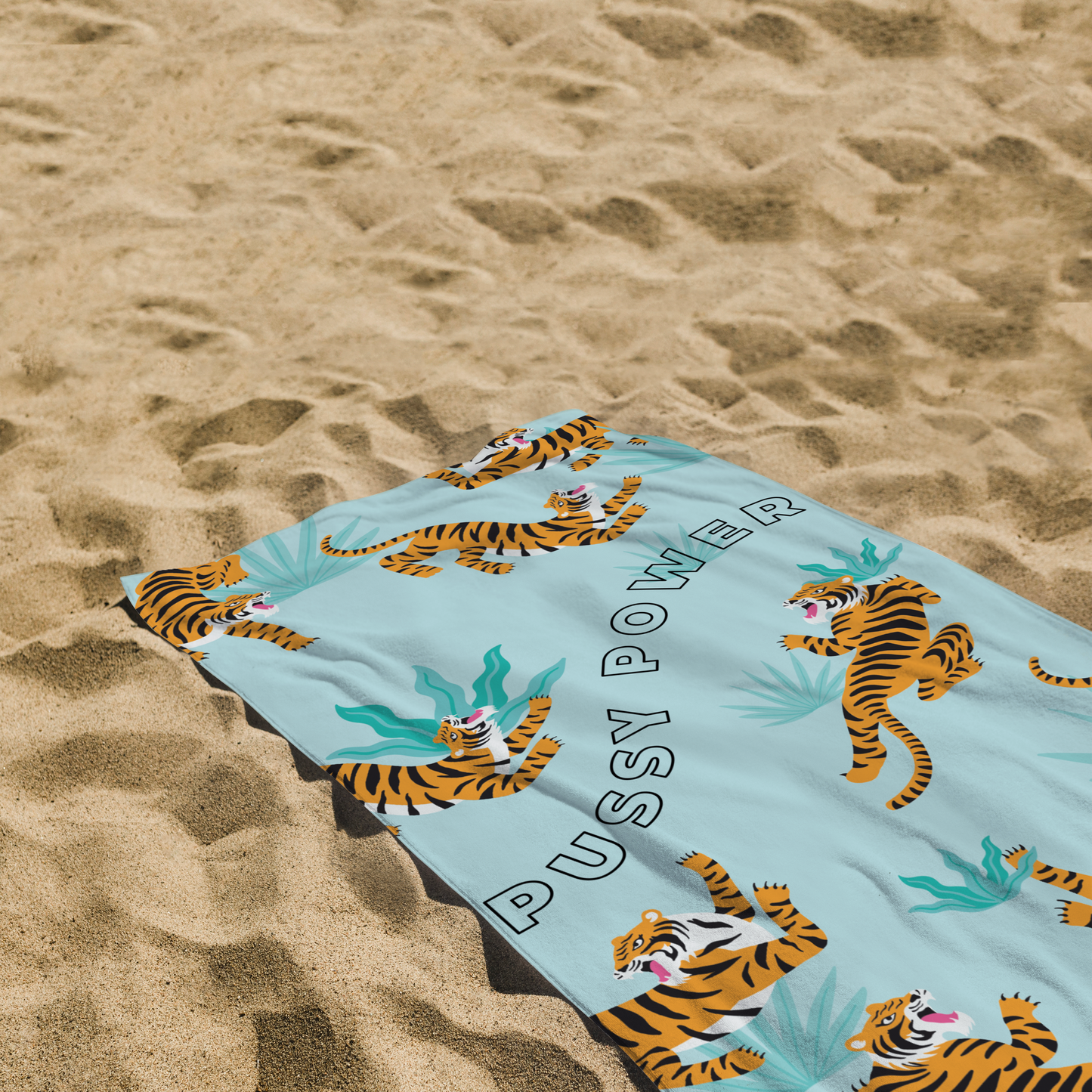 Beach Towel - The Turquoise Tiger