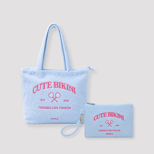 Tote bag Spugna & Pochette Spugna Set - Cute Bikini