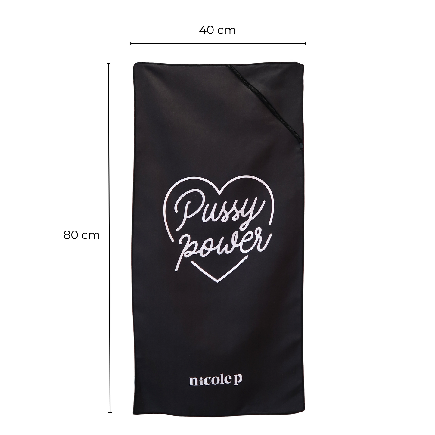Black Heart - gym towel
