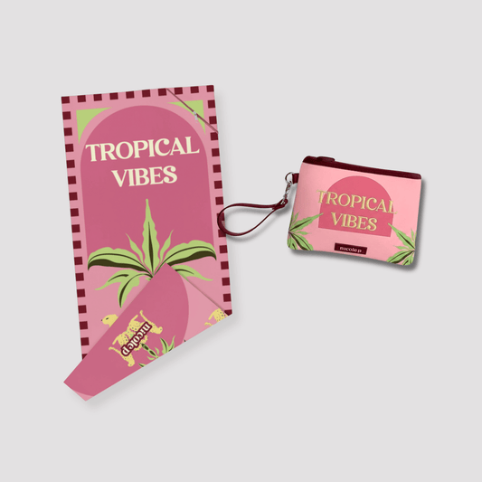 Telo Mare & Pochette Set - Tropical