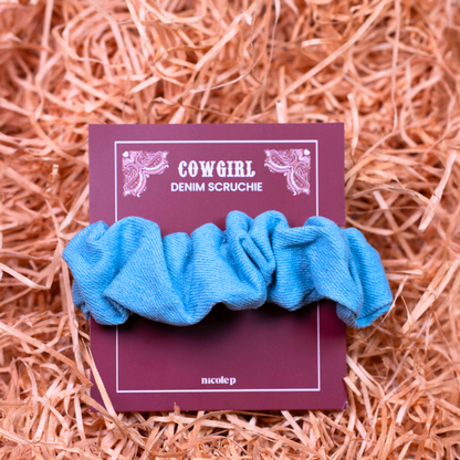 Country Scrunchie - Light Blue