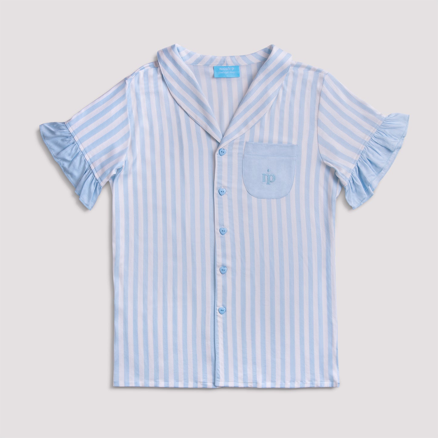 Dreamy Summer Light Blue - Camicetta & Canotta + Pantaloncino Set