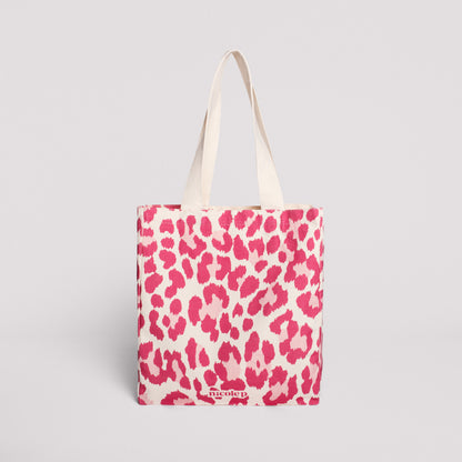 Pink Leopard - small tote bag