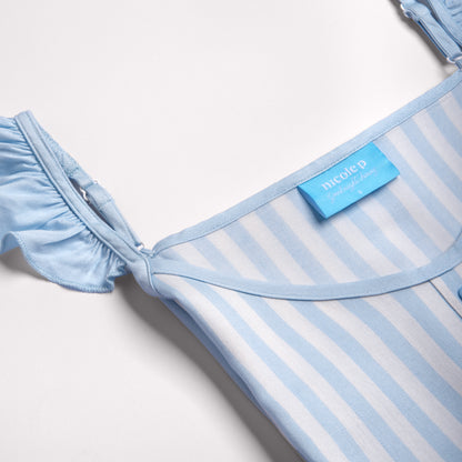 Dreamy Summer Light Blue - Camicetta & Canotta + Pantaloncino Set