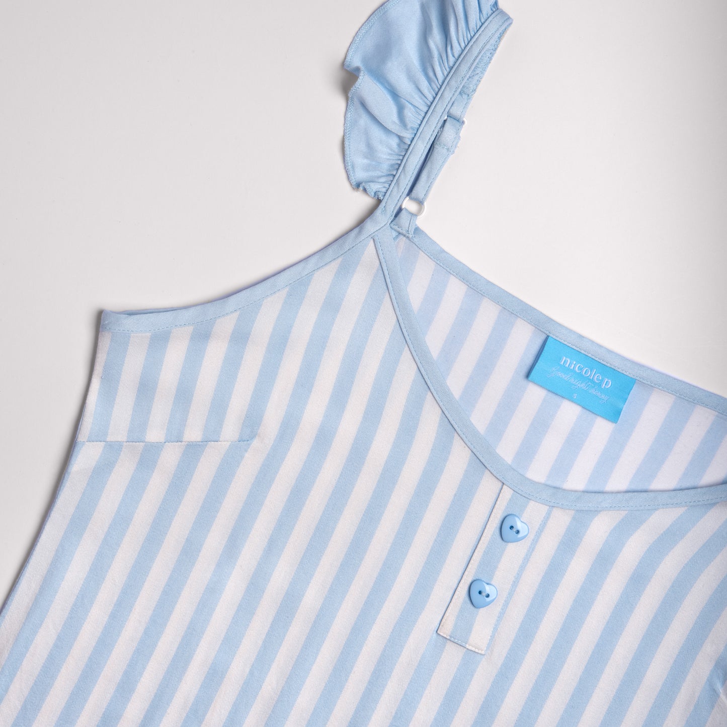 Dreamy Summer Light Blue - Camicetta & Canotta + Pantaloncino Set