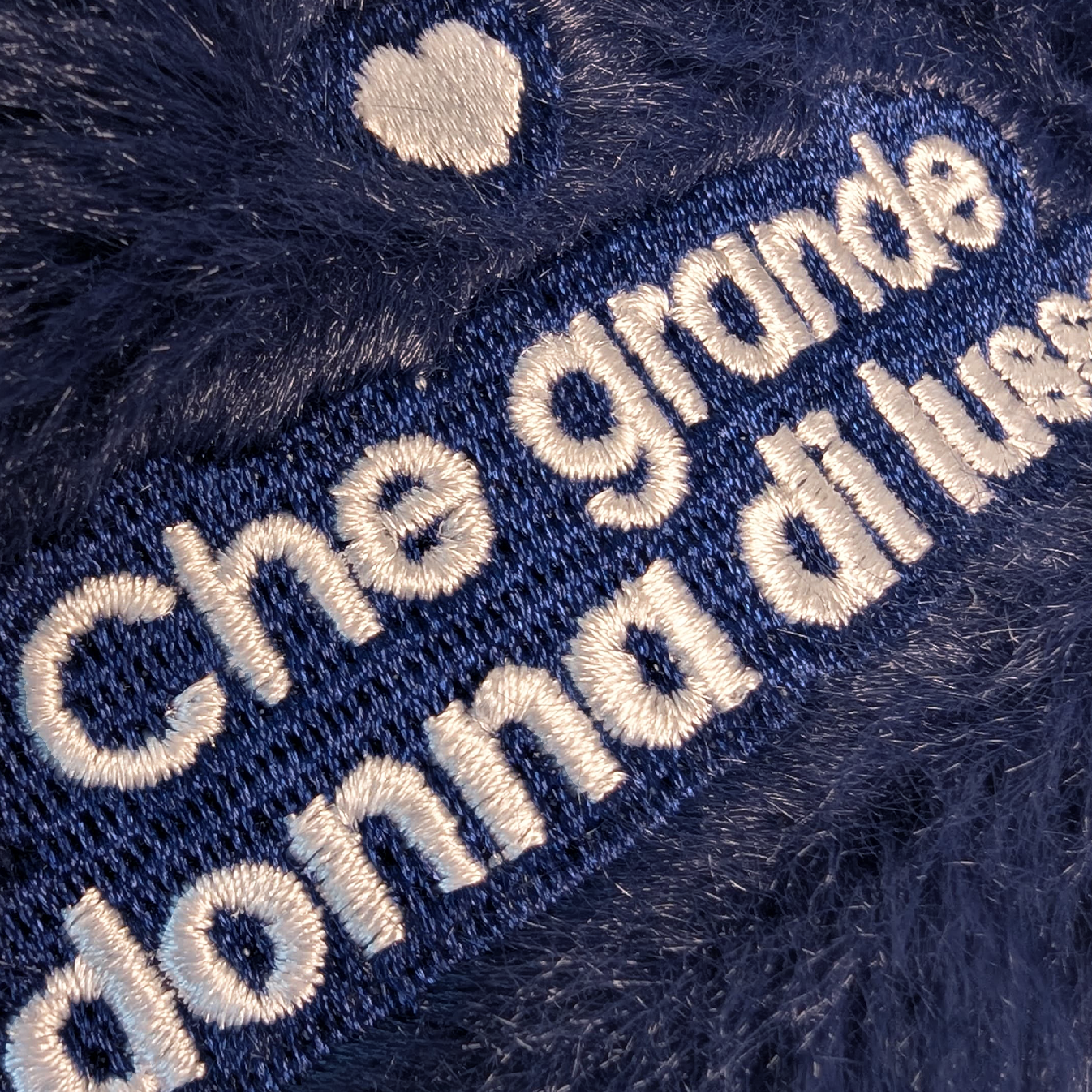 Fluffy Slippers - Blue Navy