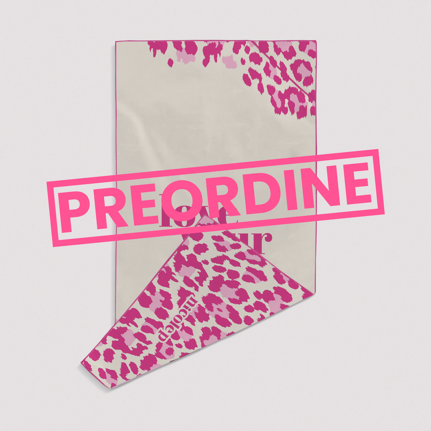 PREORDINE Pink Leopard - beach towel