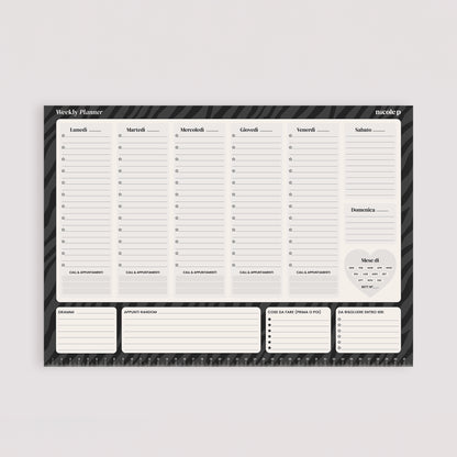 Weekly Planner - Planner perpetuo da 56 settimane