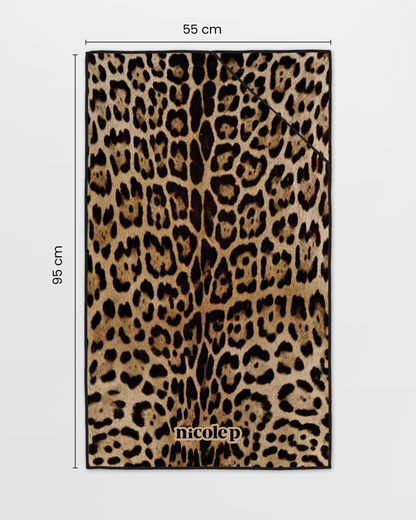 Leopard gym towel