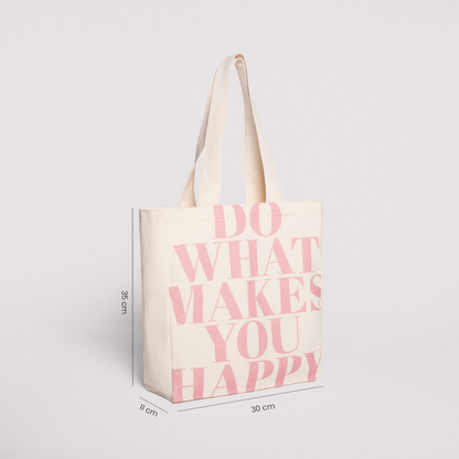 Happy - small tote bag