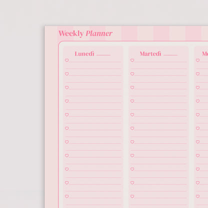 Weekly Planner - Planner perpetuo da 56 settimane