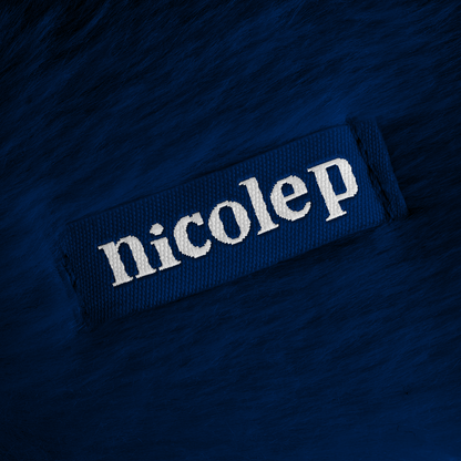 Fluffy Slippers - Blue Navy