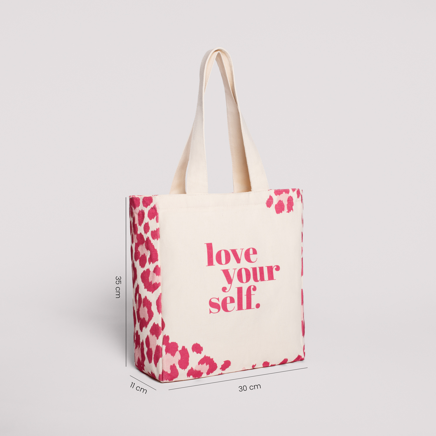 Pink Leopard - small tote bag