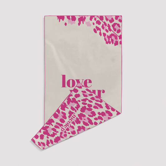 Pink Leopard - beach towel
